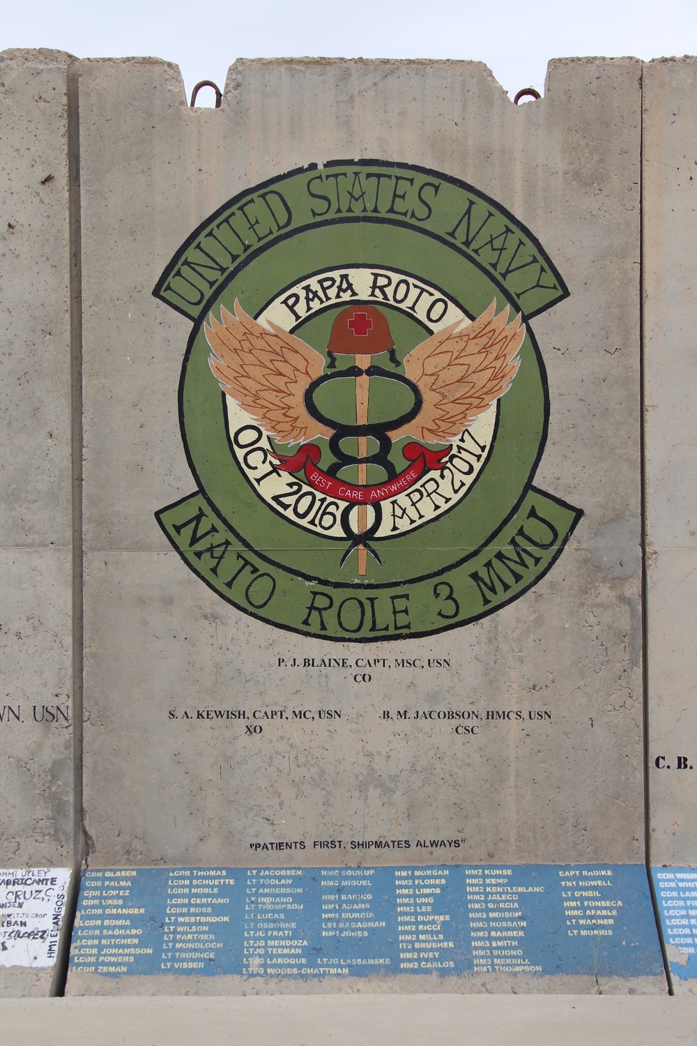 NATO Role 3 Multinational Medical Unit (MMU) Legacy Walls