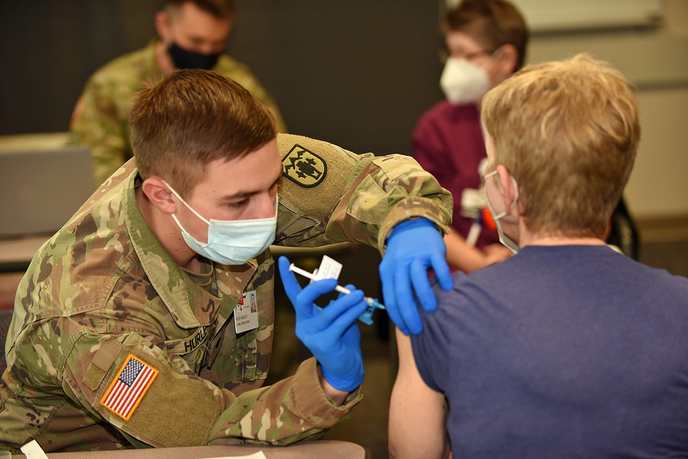 Michigan’s Task Force Spartan, Administers the COVID-19 Vaccine