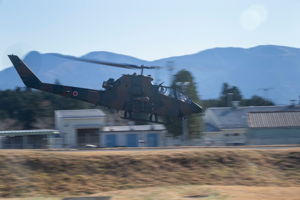 JGSDF Conducts Flight Operations Training on CATC Camp Fuji