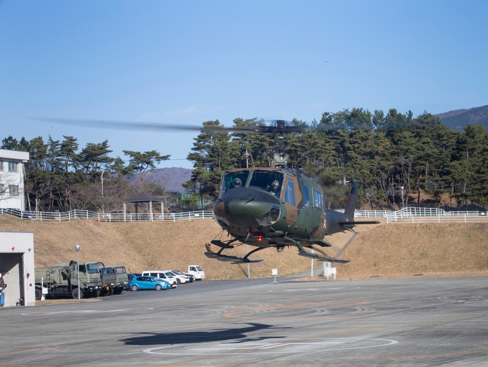 JGSDF Conducts Flight Operations Training on CATC Camp Fuji