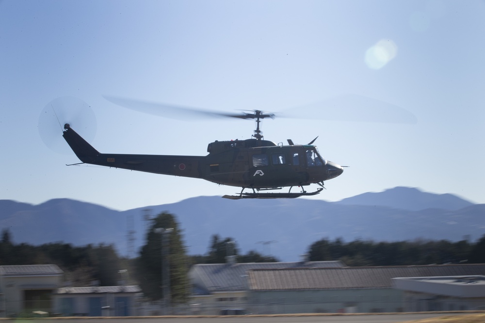 JGSDF Conducts Flight Operations Training on CATC Camp Fuji