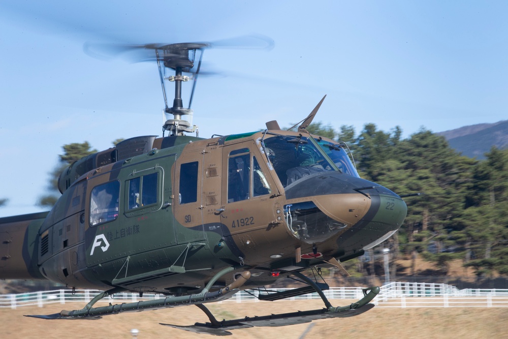 JGSDF Conducts Flight Operations Training on CATC Camp Fuji