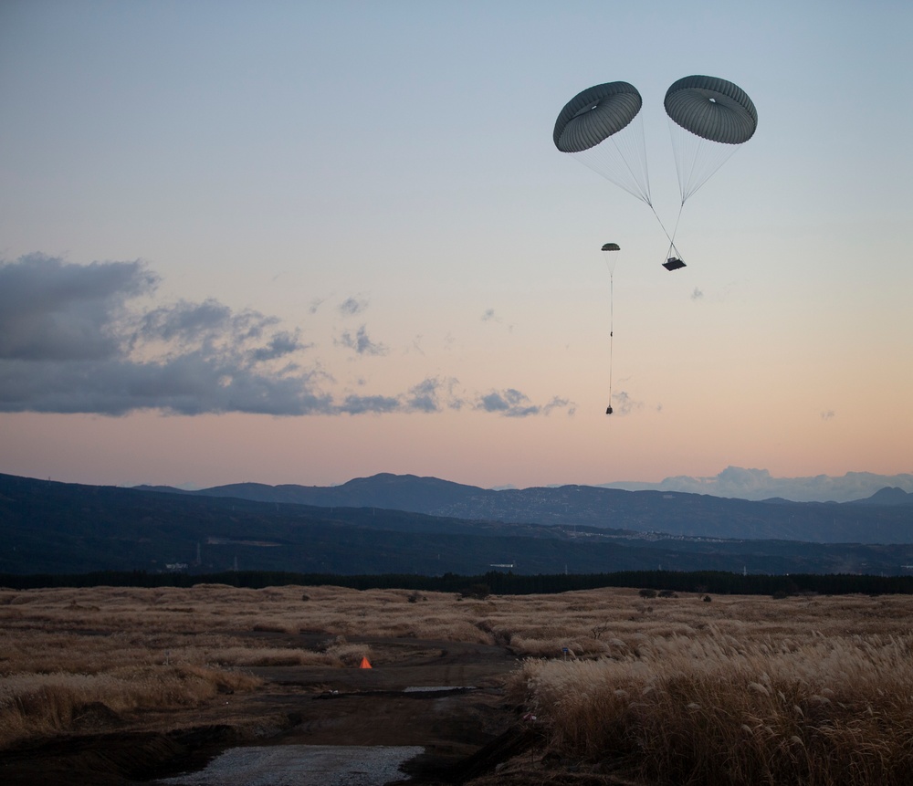 36th Airlift Squadron Conducts Drop Zone Training on CATC Camp Fuji