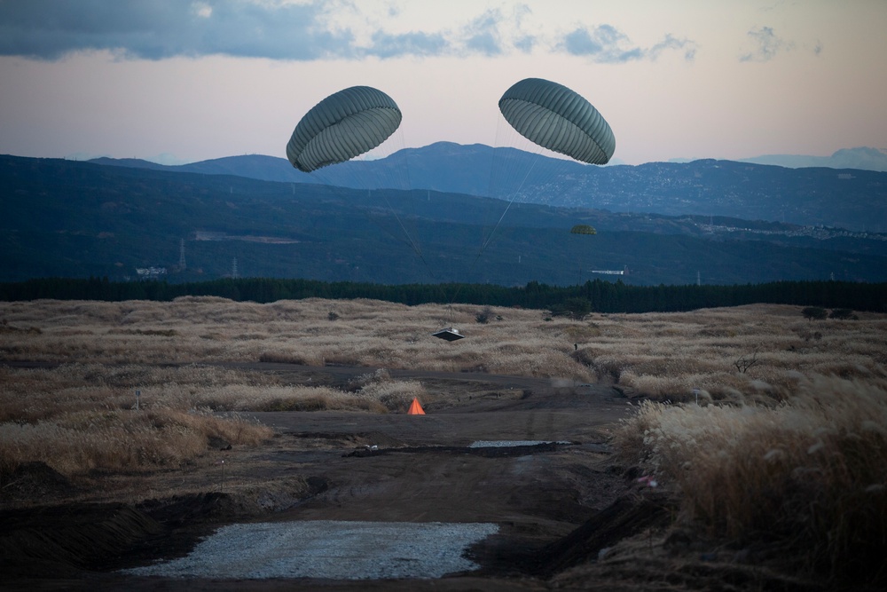 36th Airlift Squadron Conducts Drop Zone Training on CATC Camp Fuji