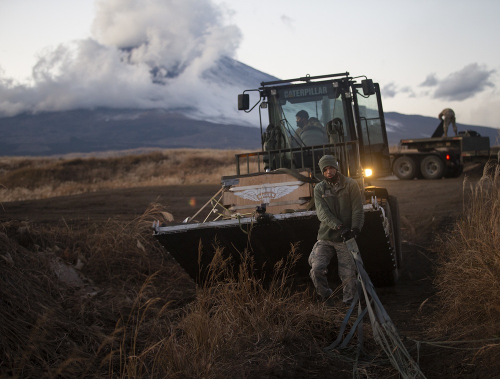 36th Airlift Squadron Conducts Drop Zone Training on CATC Camp Fuji