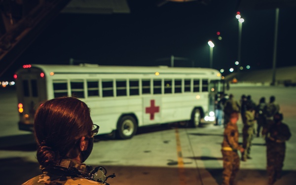 379th EAES provide medical evacuations