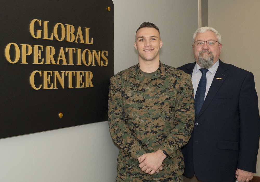 Like father, like son: Marine officer receives temporary orders to father’s workplace at USTRANSCOM