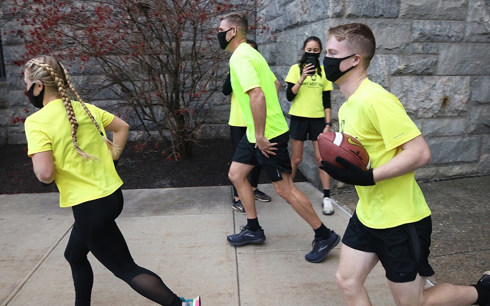 Marathon team runs West Point roads to continue Army-Navy Ball Run tradition