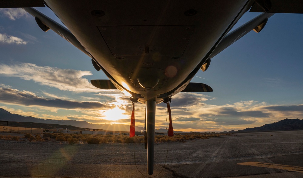 Sun sets over the MQ-9 Reaper