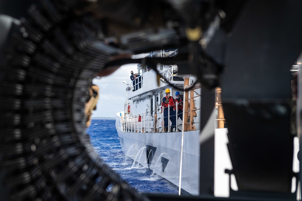 Navy Maritime Expeditionary Security Forces and Coast Guard Conduct Towing Exercise in Philippine Sea