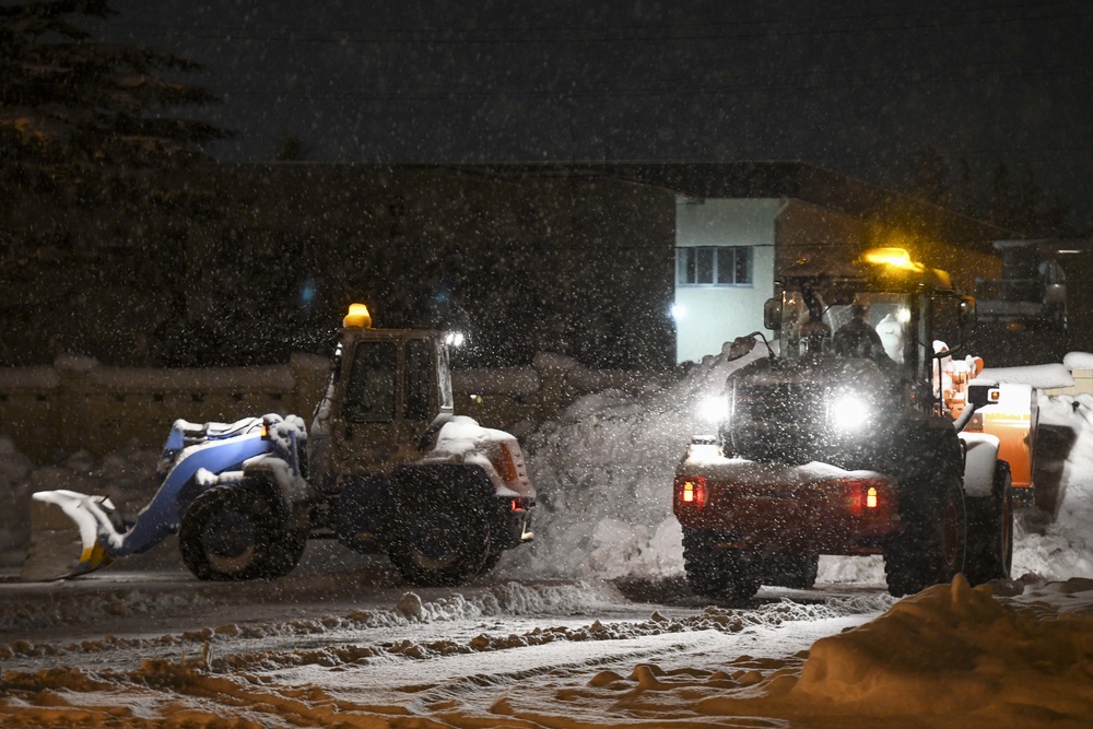 NAVFAC Far East Clears Snow