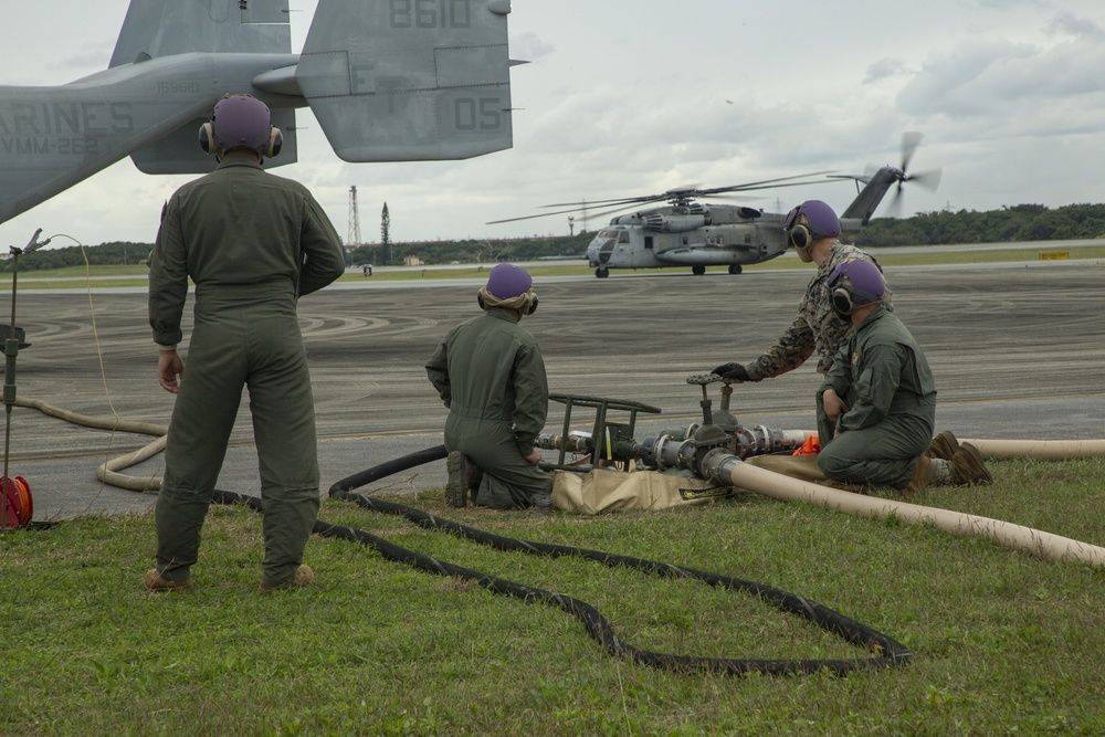 Refueling the Aircraft of 1st MAW