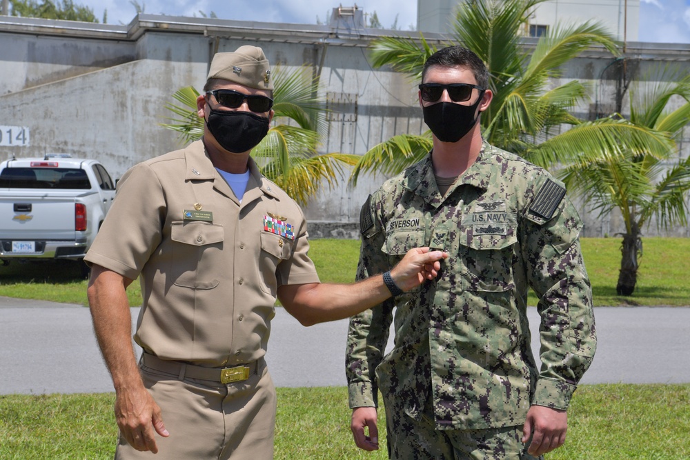 Frocking Ceremonies on Diego Garcia Dec. 18, 2020