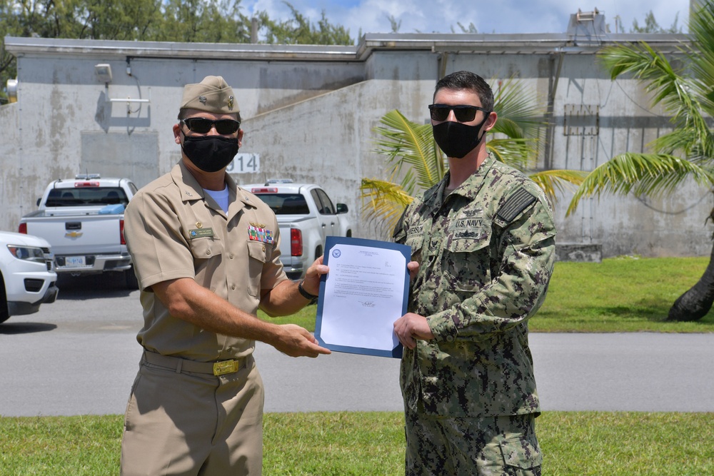 Frocking Ceremonies on Diego Garcia Dec. 18, 2020