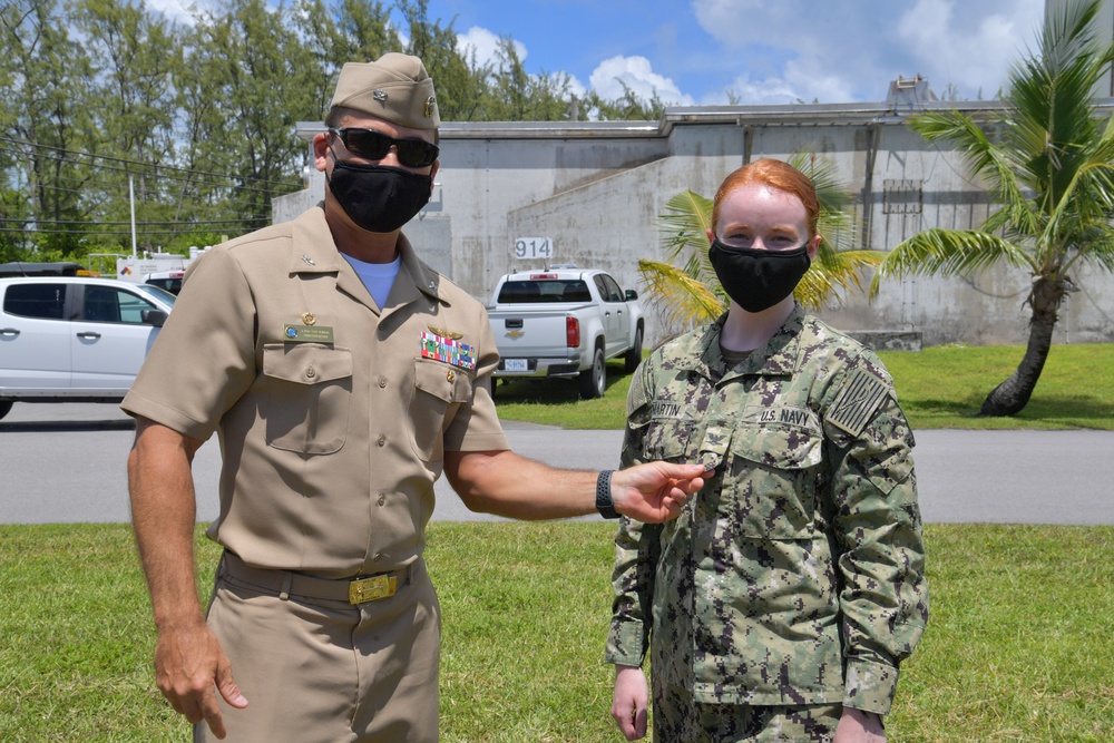 Frocking Ceremonies on Diego Garcia Dec. 18, 2020