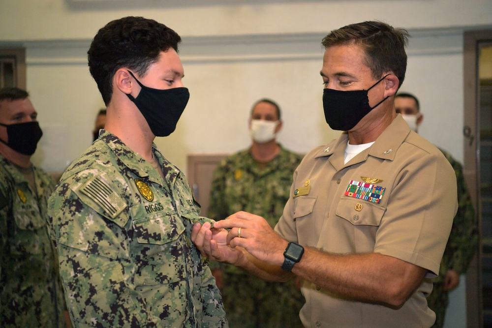 Frocking Ceremonies on Diego Garcia Dec. 18, 2020