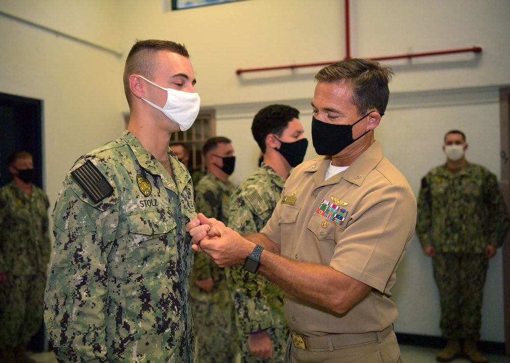 Frocking Ceremonies on Diego Garcia Dec. 18, 2020