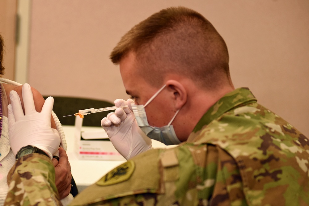 Michigan’s Task Force Spartan, Administers the COVID-19 Vaccine