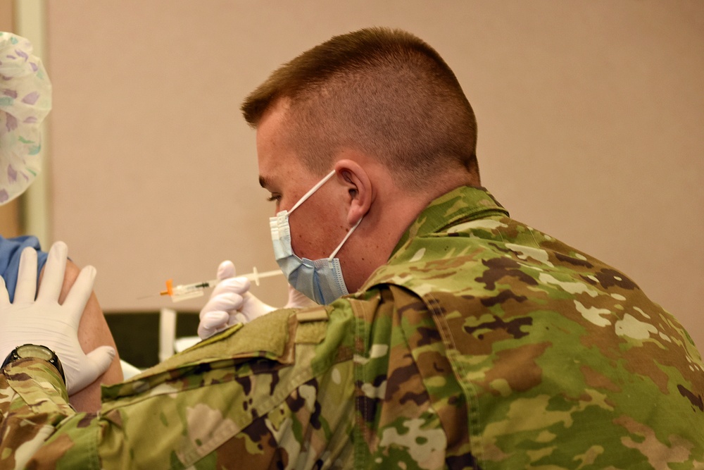 Michigan’s Task Force Spartan, Administers the COVID-19 Vaccine