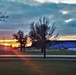 Sunset at Fort McCoy's cantonment area