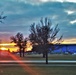 Sunset at Fort McCoy's cantonment area