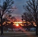 Sunset at Fort McCoy's cantonment area