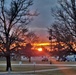 Sunset at Fort McCoy's cantonment area