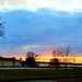 Sunset at Fort McCoy's cantonment area