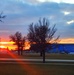 Sunset at Fort McCoy's cantonment area