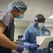 Nurses and techs from UAMTF- 531 help with patient care at Marshfield Medical Center in Eau Claire, Wisconsin