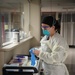 Nurses and techs from UAMTF-531 help with patient care at Marshfield Medical Center in Eau Claire, Wisconsin