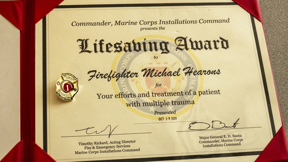 Four Firefighters get Lifesaving Award
