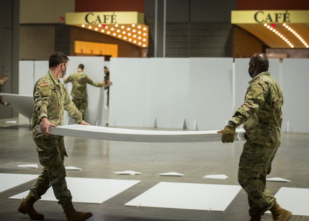 Conn. Guard constructs alternate care facility at Conn. Convention Center