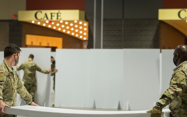 Conn. Guard constructs alternate care facility at Conn. Convention Center