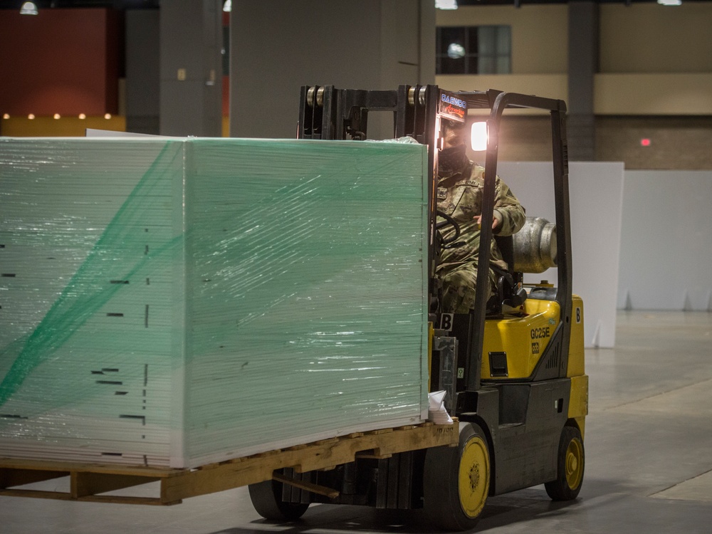 Conn. Guard constructs alternate care facility at Conn. Convention Center