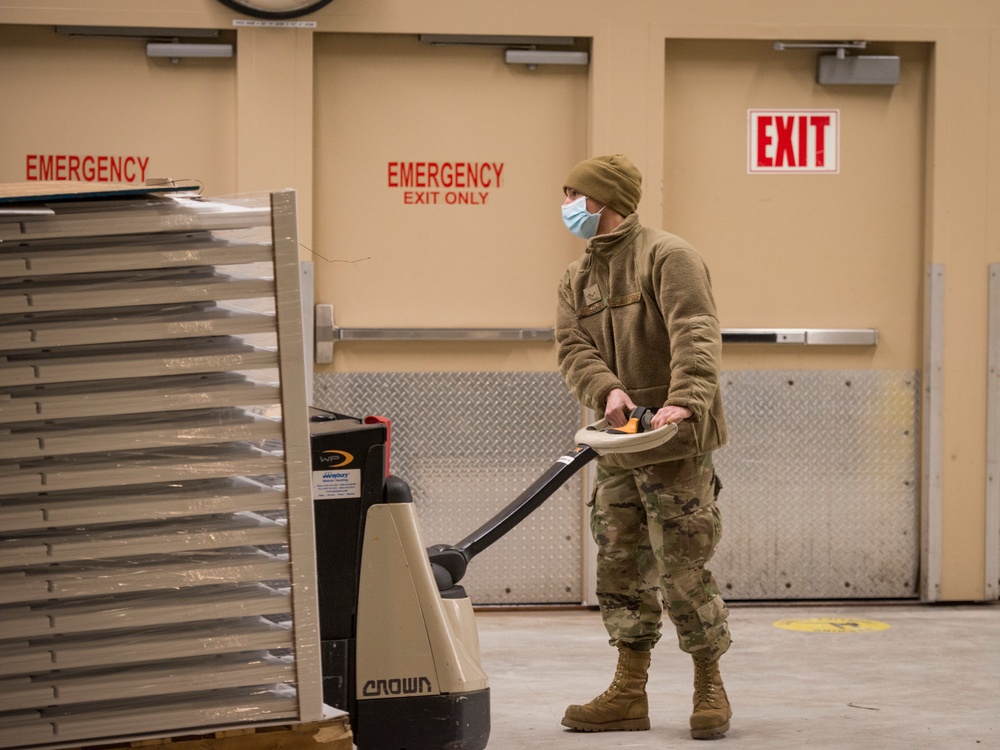 Conn. Guard constructs alternate care facility at Conn. Convention Center