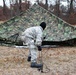 Cold-Weather Operations Course students practice building Arctic tent