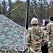 Cold-Weather Operations Course students practice building Arctic tent