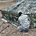 Cold-Weather Operations Course students practice building Arctic tent