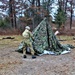 Cold-Weather Operations Course students practice building Arctic tent