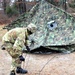 Cold-Weather Operations Course students practice building Arctic tent