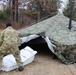 Cold-Weather Operations Course students practice building Arctic tent