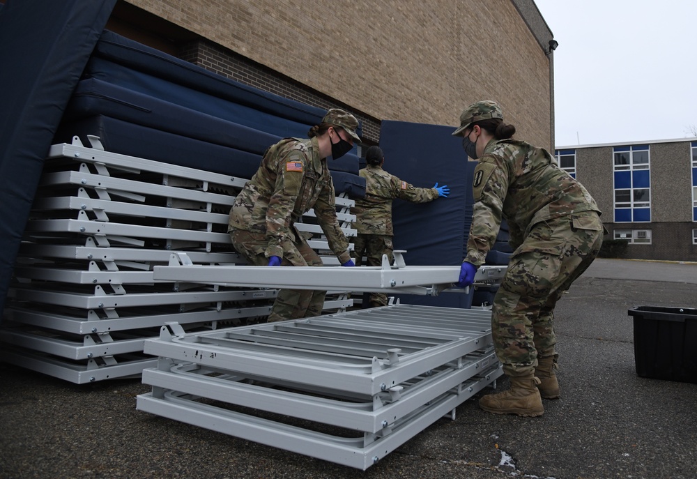 Joint Task Force 172 assists homeless shelter setup