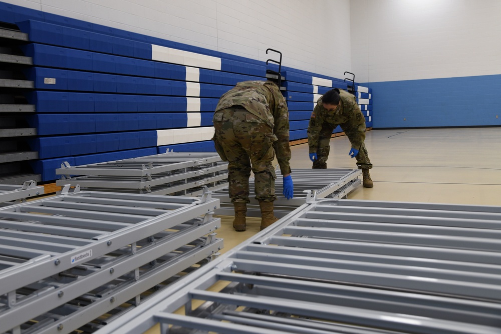 Joint Task Force 172 assists homeless shelter setup