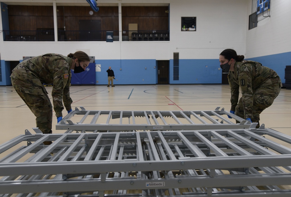 Joint Task Force 172 assists homeless shelter setup