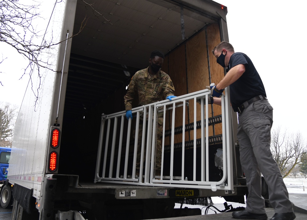 Joint Task Force 172 assists homeless shelter setup