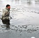 Soldiers participate in cold-water immersion event during CWOC training at Fort McCoy