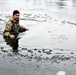 Soldiers participate in cold-water immersion event during CWOC training at Fort McCoy