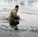 Soldiers participate in cold-water immersion event during CWOC training at Fort McCoy