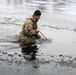 Soldiers participate in cold-water immersion event during CWOC training at Fort McCoy